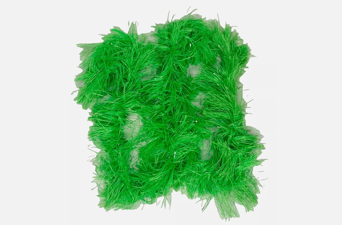 Girl's Fluffy Dress Up Polyester Boas Set of 2 Green & 2 Black