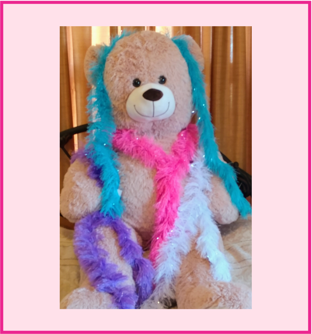 Girl's Tea Party Fluffy Dress Up Polyester Multi Color Boas Set of 4