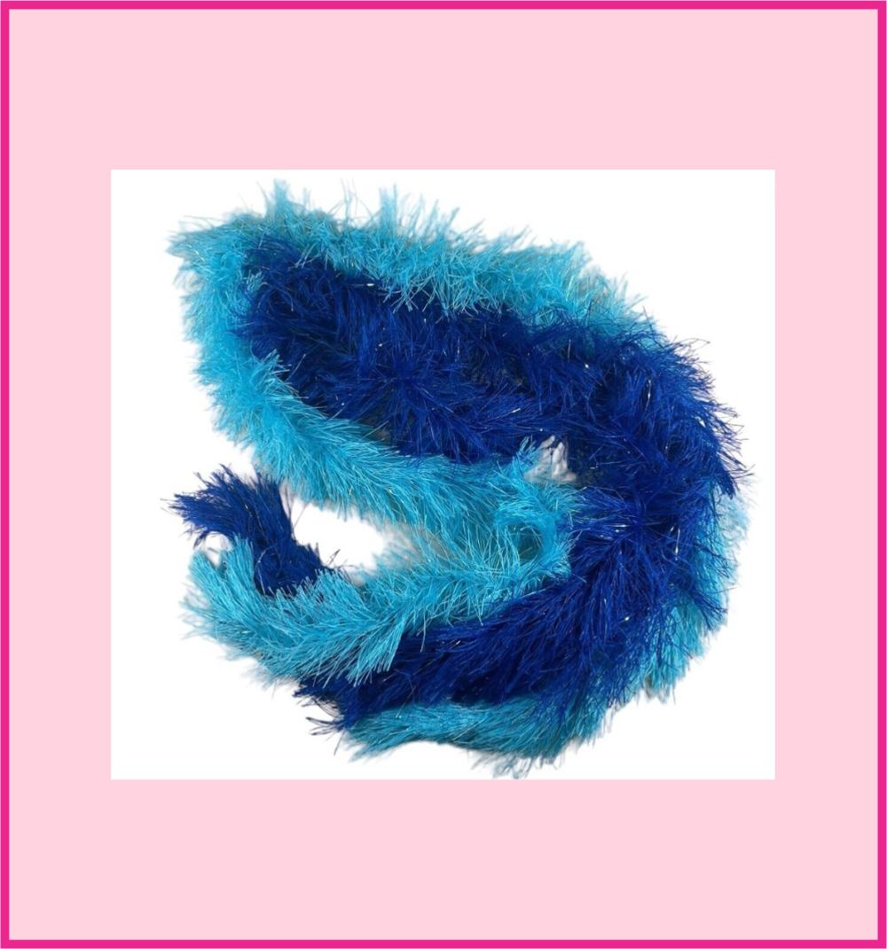 Two Polyester Featherless Boas
