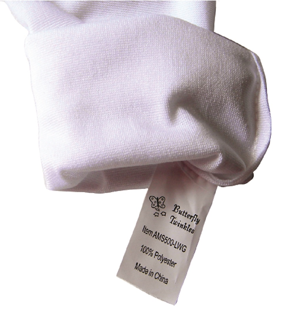 Girl's Long White Dress Up Gloves